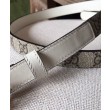 Cintura sottile Gucci GG Marmont bianca