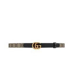 Qualità superiore replica Cintura sottile Gucci GG Marmont nera