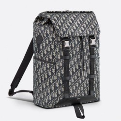 Zaino Dior Explorer Dior Oblique Jacquard Nero