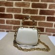 Dettagli perfetti Borse Replica Gucci Bamboo 1947 mini con manico superiore 686864 Beige