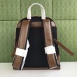 Dettagli perfetti Zaino Gucci con Incastro G 704017 Marrone