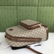 Dettagli perfetti Zaino Gucci con Incastro G 704017 Marrone