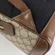 Dettagli perfetti Zaino Gucci con Incastro G 704017 Marrone