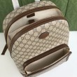 Dettagli perfetti Zaino Gucci con Incastro G 704017 Marrone