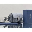 Dior Hit the Road CD Diamond Canvas Messenger Borsa da uomo grigia