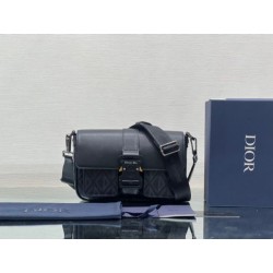 Dior Hit the Road CD Diamond Canvas Messenger Borse Firmate Replica da uomo nera