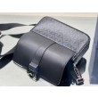 Dior Hit the Road CD Diamond Canvas Messenger Borse Firmate Replica da uomo nera
