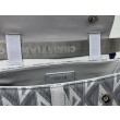 Dior Mini Saddle CD Diamond Canvas Borsa da uomo grigia