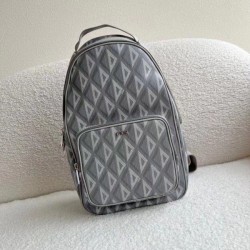 Borsa a tracolla in tela Dior Mini Rider CD Diamond grigia Borsa a tracolla in tela Dior Mini Rider CD Diamond grigia