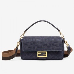 Replica Perfetta Fendi Baguette Media FF Blu