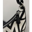 Fendi Fendigraphy Piccola Capsule Bag Fendi Roma in pelle stampata bicolore 8BR798 Nera
