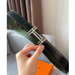 Alta gamma replica Fibbia per cintura Hermes H Au Carré & Cinturino in pelle reversibile 32mm verde Alta gamma replica Fibbia per cintura Hermes H Au Carré & Cinturino in pelle reversibile 32mm verde