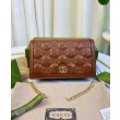 Gucci GG Matelasse Chain Wallet 723787 Caffè
