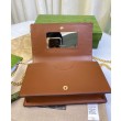 Gucci GG Matelasse Chain Wallet 723787 Caffè