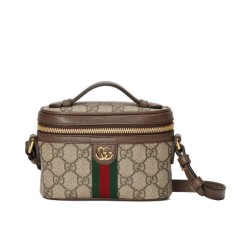 Gucci Ophidia GG Mini borsa con manico superiore 699532 Caffè scuro