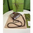 Gucci Ophidia GG Mini borsa con manico superiore 699532 Caffè scuro