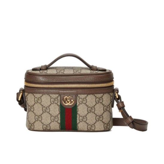 Gucci Ophidia GG Mini borsa con manico superiore 699532 Caffè scuro