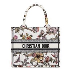 Christian Dior Small Dior Book Tote Crema