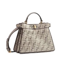 Miglior Prezzo Fendi Peekaboo ISeeU Small 8BN327 Grigio Replica