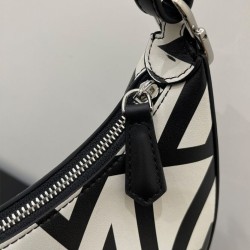 Fendi Fendigraphy Piccola Capsule Bag Fendi Roma in pelle stampata bicolore 8BR798 Nera Fendi Fendigraphy Piccola Capsule Bag Fendi Roma in pelle stampata bicolore 8BR798 Nera