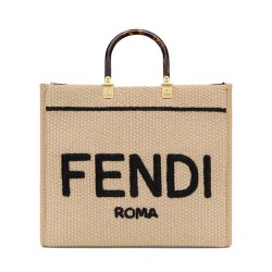 Borse Replica tote media Fendi Sunshine 8BH386 Albicocca