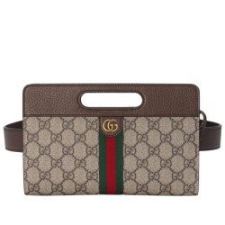 Miglior Prezzo Gucci Marsupio Ophidia 704196 Caffè Scuro Replica