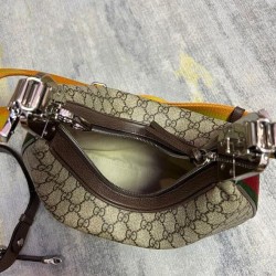 Miglior Prezzo Borse Firmate Replica a tracolla piccola Gucci Attache 699409 Caffè scuro 