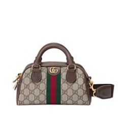 Borse Imitazioni con manico superiore Gucci Ophidia Mini GG 724606 Caffè scuro