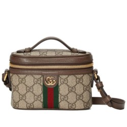 Gucci Ophidia GG Mini borsa con manico superiore 699532 Caffè scuro