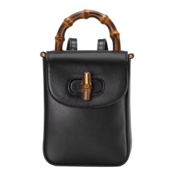 Mini borsa Gucci Bamboo 702106 nera