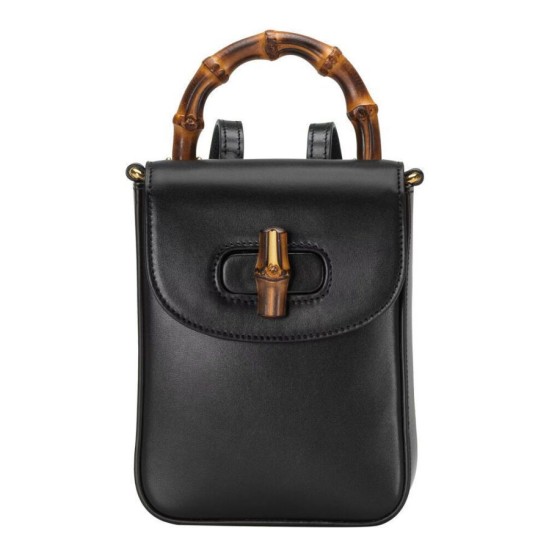 Mini borsa Gucci Bamboo 702106 nera Mini borsa Gucci Bamboo 702106 nera
