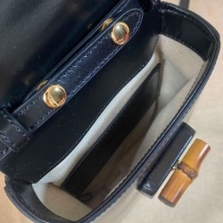 Mini borsa Gucci Bamboo 702106 nera Mini borsa Gucci Bamboo 702106 nera