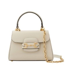 Mini Borsa Gucci Horsebit 1955 703848 Crema
