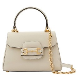 Mini Borsa Gucci Horsebit 1955 703848 Crema
