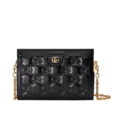 Imitazioni borse griffate a tracolla in pelle Gucci Matelasse 702200 nera