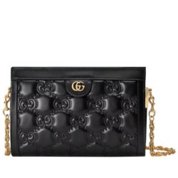 Imitazioni borse griffate a tracolla in pelle Gucci Matelasse 702200 nera