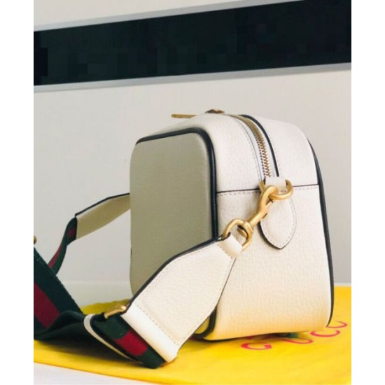 Borsa a tracolla piccola Gucci x adidas 702427 Crema