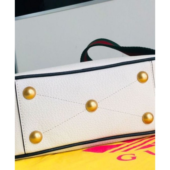 Borsa a tracolla piccola Gucci x adidas 702427 Crema