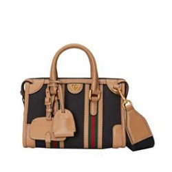 Imitazione Borse Imitazioni con manico superiore in tela mini Gucci 715771 nera