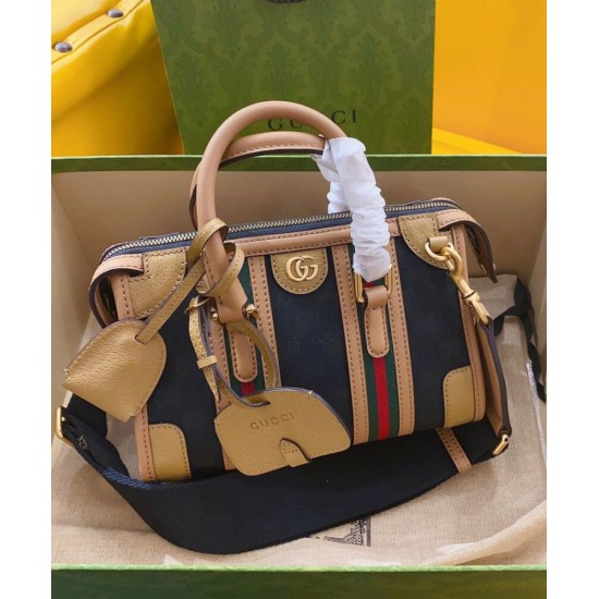 Imitazione Borse Imitazioni con manico superiore in tela mini Gucci 715771 nera Imitazione Borse Imitazioni con manico superiore in tela mini Gucci 715771 nera
