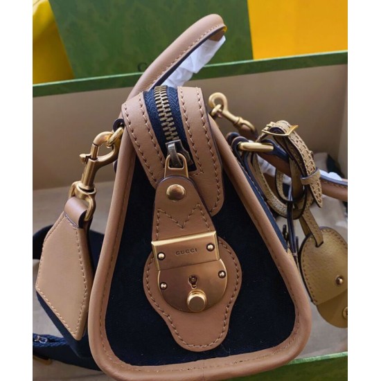 Imitazione Borse Imitazioni con manico superiore in tela mini Gucci 715771 nera Imitazione Borse Imitazioni con manico superiore in tela mini Gucci 715771 nera