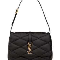 Borsa A Spalla YSL Saint Laurent Le 57 In Pelle Di Agnello Trapuntata 698567 Nera