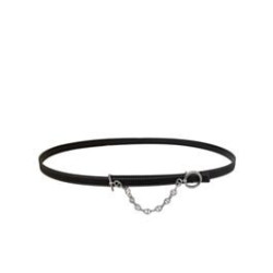 Qualità superiore replica Hermes Epsom Cintura in pelle argento hardware nero