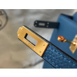 Hermes Kelly 25cm Borse Firmate Replica Sellier Clemence Pelle Blu Hermes Kelly 25cm Borse Firmate Replica Sellier Clemence Pelle Blu