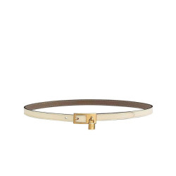 Qualità superiore replica Hermes Lucky 15 cintura reversibile cachi