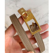 Qualità superiore replica Hermes Lucky 15 cintura reversibile cachi Qualità superiore replica Hermes Lucky 15 cintura reversibile cachi