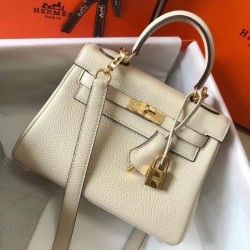 Borsa Hermes Mini Kelly 20cm Craie