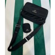 Imitazione Qualità superiore replica a tracolla Prada Re-Nylon 1BC167 nera