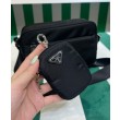 Imitazione Qualità superiore replica a tracolla Prada Re-Nylon 1BC167 nera