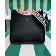Imitazione Borsa Hobo Prada 1BC073 Nera